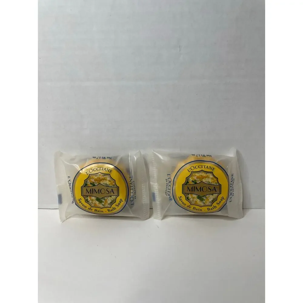 NEW L'Occitane MIMOSA Travel Soap 2 Pack
